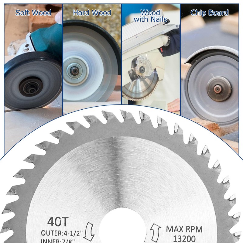 DMJJSD® Circular Saw Blade,2 pcs 115mm Carbide Saw Blade 4.5"