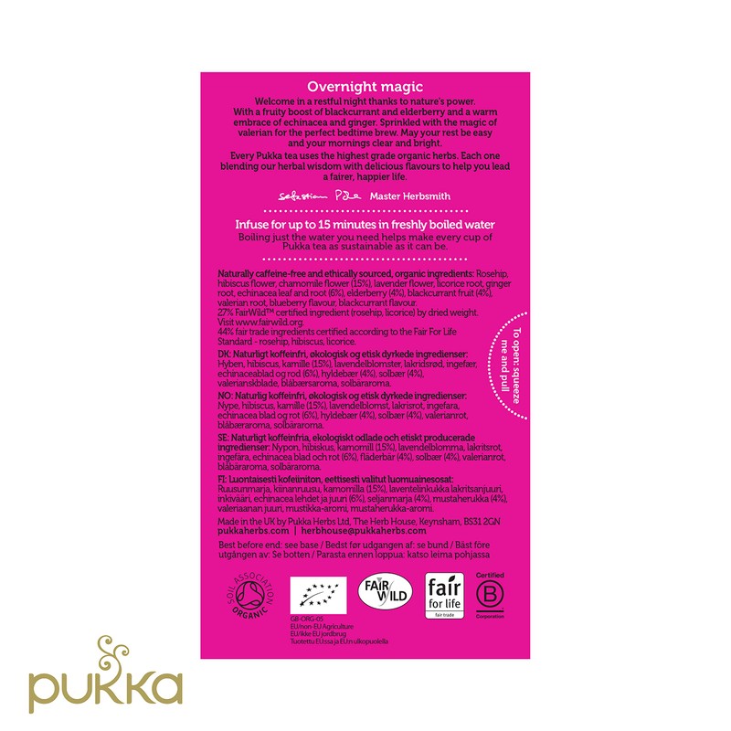 Pukka Herbs | Night Time Berry Organic Herbal Tea |