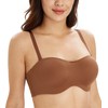 DotVol Seamless Bandeau Unlined Underwire for Large Bust Women's Minimizer