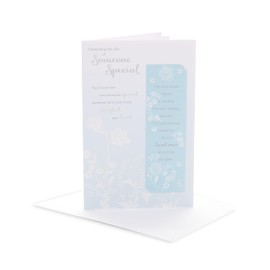 UK Greetings Sympathy Card for Him/Her/Friend - Celebrating the Life of Someone Special Design