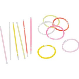 PEARL Glow Sticks: 100 Glow Sticks in 6 Neon Glow Colours with Connectors 20 cm (Glow Sticks, Glow Sticks, Birthday)