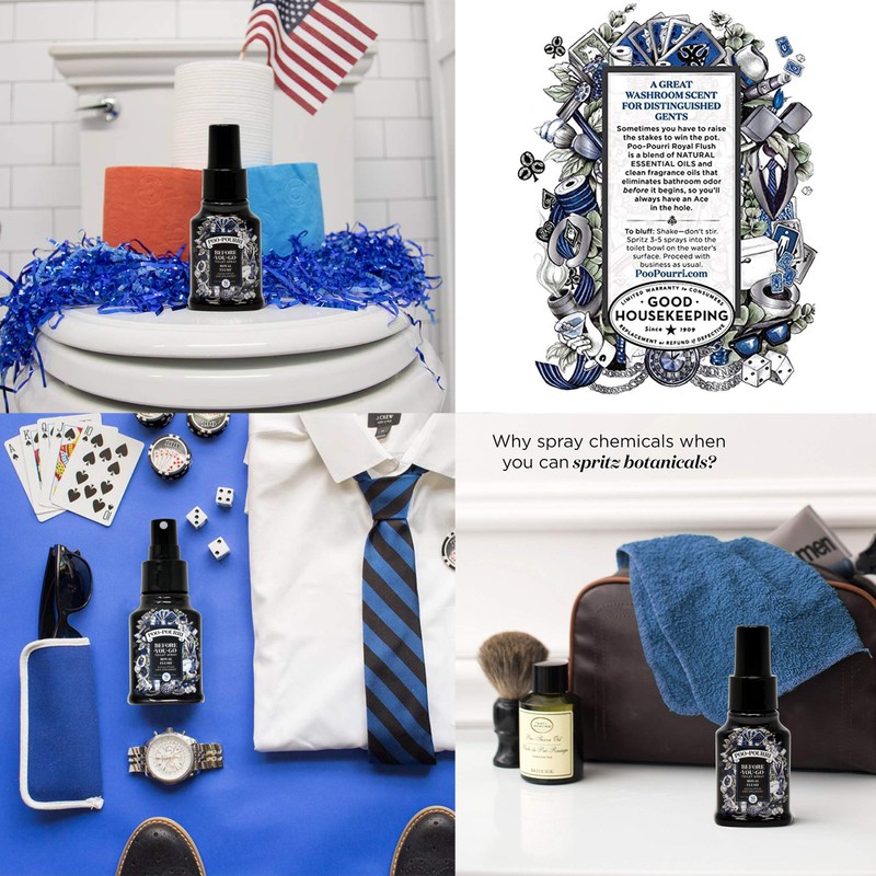 Poo-Pourri Original Citrus, Lavender Vanilla and Royal Flush 1.4 Ounce