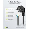 Goobay CEEE 7/7 5m CEE7/7 Black power cable CEEE 7/7,