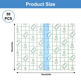 15 x 12 cm Wasserdicht Transparent Bandage, 50 Stück Wasserdichtes Pflaster Bandage, Duschpflaster Wasserfest, Tattoo-Pflaster, für Antiallergisch, Sport, Duschen, Medizinische Pflaster, Wundauflage