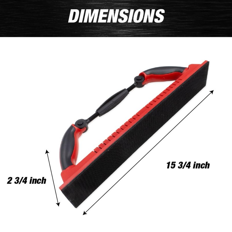 Adjustable Radius Flex Longboard Hand Sanding File Block with Hook