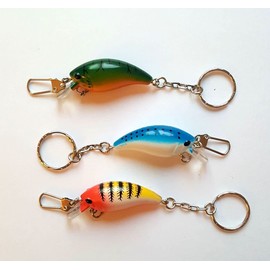 Fishing Lure Keychains- Set of 3