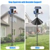 Squirrel Baffle for Bird Feeder Pole - Dynamic Steel Spring-Loaded
