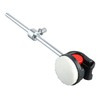 Drum Beater Hammer Metal Handle Round White Felt Head Perfect