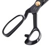 SUNLAND Professional Tailor Scissors Sewing Black Large Shears (11 Inch)