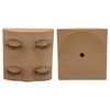 Lash Mannequin Head 2 Pairs Removable Replacement Eyes 3D Simulation
