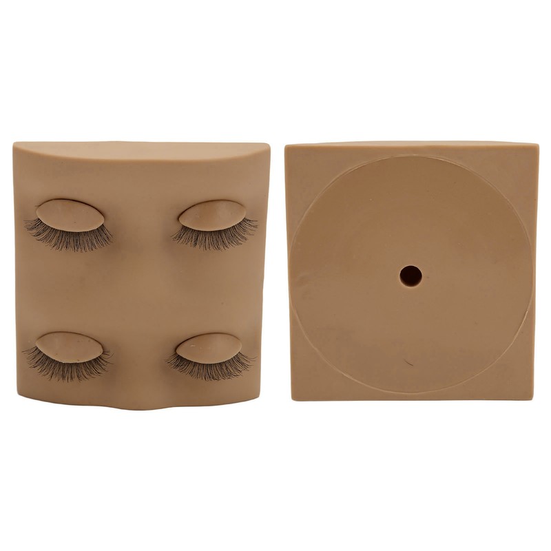 Lash Mannequin Head 2 Pairs Removable Replacement Eyes 3D Simulation