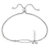 Hoops & Loops - Pulsera de Plata de Ley Ovalada,