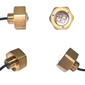 SZSSXPL Standard 1/2in NPT Boat Drain Plug Light,IP68 Underwater Boat Light Replaces 1/2" NPT Drain Plug Adds Lighting for Swimming Diving,Fishing Cruising (Blue,1PCS)