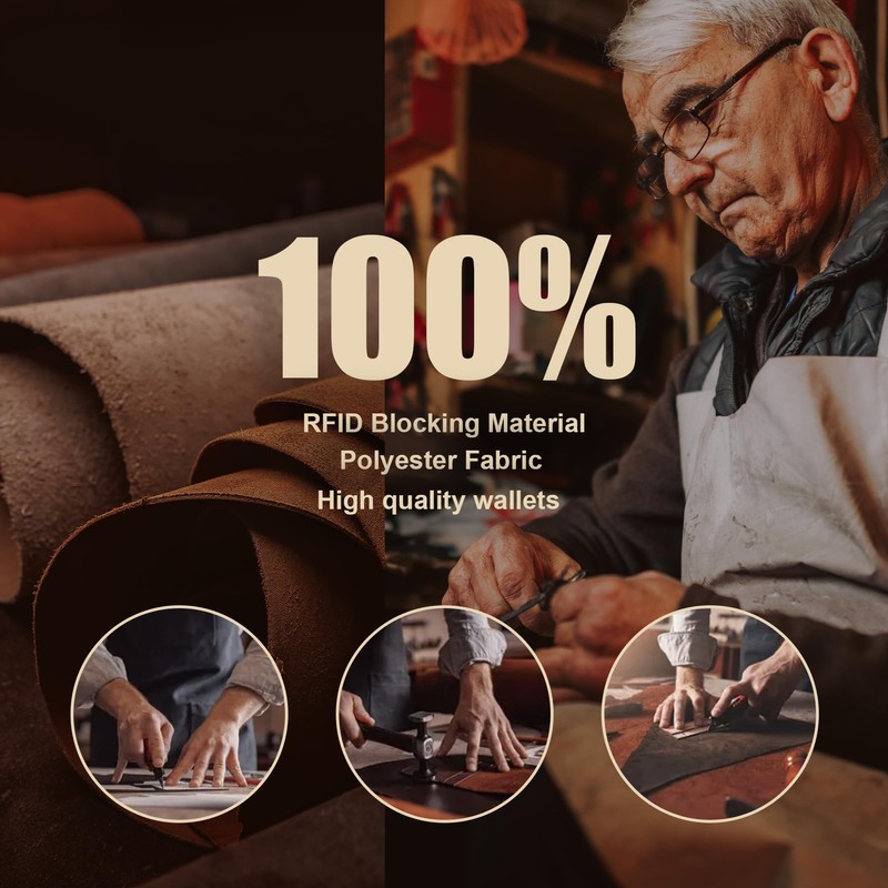 DOMIPHIE Men's Wallet, Black03, Modern