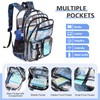 DIGOBAY 3PCS Cool Luminous Clear Backpack for Boys Kids, Gamer