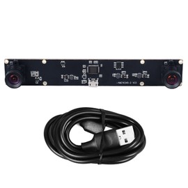 USB Camera Module 4MP 1080P Dual Lens Synchronization Webcam Board 3D VR Camera 80 Degree No Distortion 3.0mm