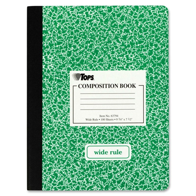TOPS, TOP63794, Wide Ruled Composition Books, 1 Each