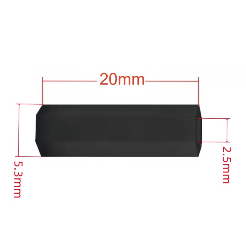 NACX M2.5 x 20mm Nylon Hex Coupling Nuts – Lightweight