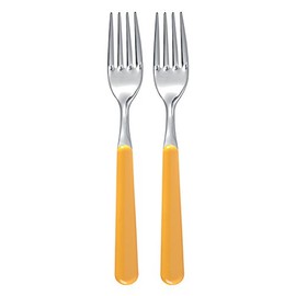Excèlsa"Trendy" Pack Of 2 Yellow Table Forks