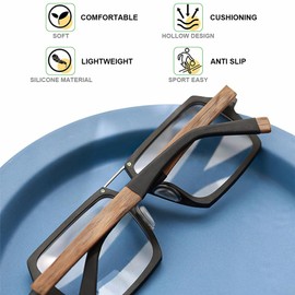 Mr.ZzjOOj Eyeglass Nose Pads, Adhesive Silicone Eye Glasses Nose Pad Anti Slip Nose Pad for Glasses, 6 Pairs (Clear)