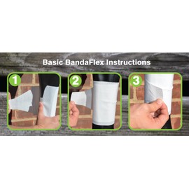 Cohesive wrap Alternative Equine BandaFlex Horse Bandages for Lower Leg Double Catch Fasteners Super Stretch, Disposable, Washable & Breathable (Large 30 Pack)