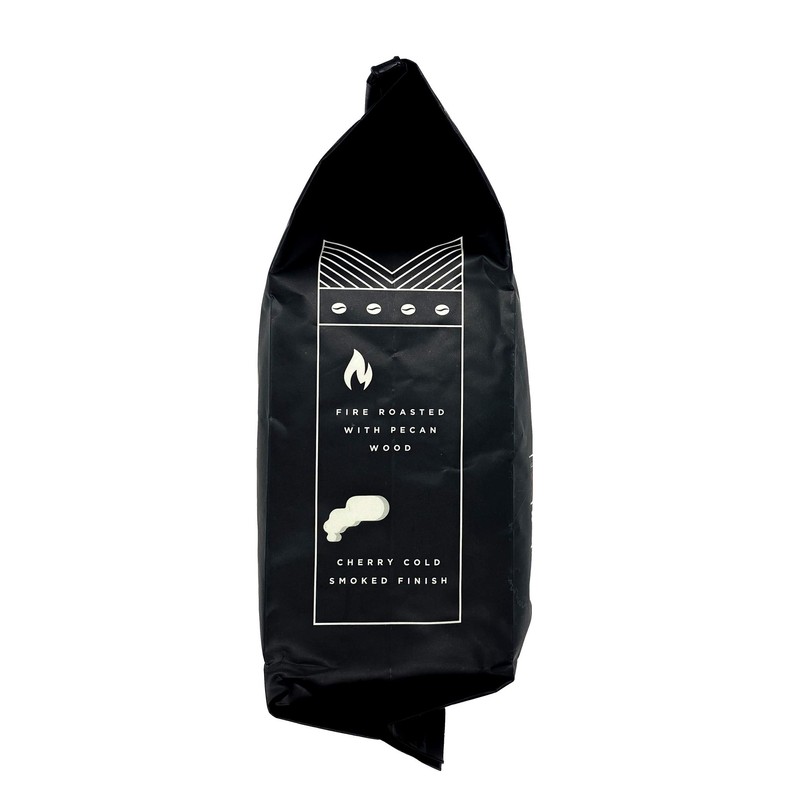 Smoked Coffee Beans: Pecan and Cherry Smoked Coffee, Fire Roasted