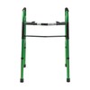 DMI Lightweight Aluminum Folding Walker with Easy Two Button Release,