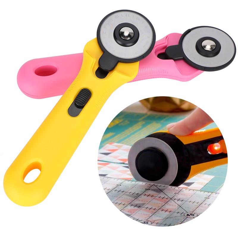 2Pcs Roller Cutter Cloth Cutter PatchWork Cutting Knife Sewing Quilting