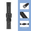 C2D JOY Leather & Silicone Mixed Strap Compatible with vivosmart