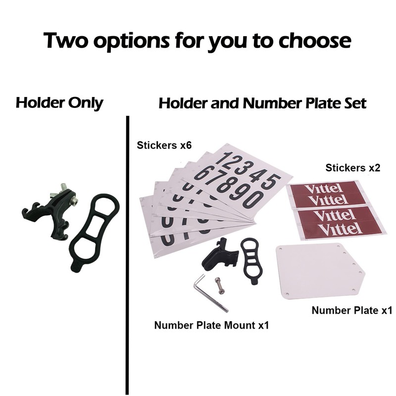 Thinvik Bike Race Number Plate Holder Cycling Number Mount -