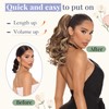 TESS Claw On Ponytail Extension Matte Material 14 Inch/37cm Curly