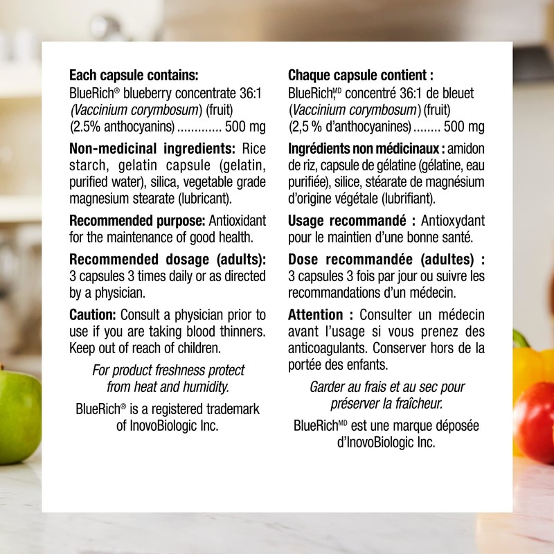 Webber Naturals Webber Naturals Blueberry, 120 Capsules, Antioxidant Spport