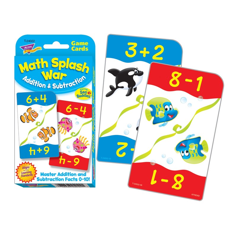 TREND ENTERPRISES, INC. Math Splash War Addition & Subtraction Challenge