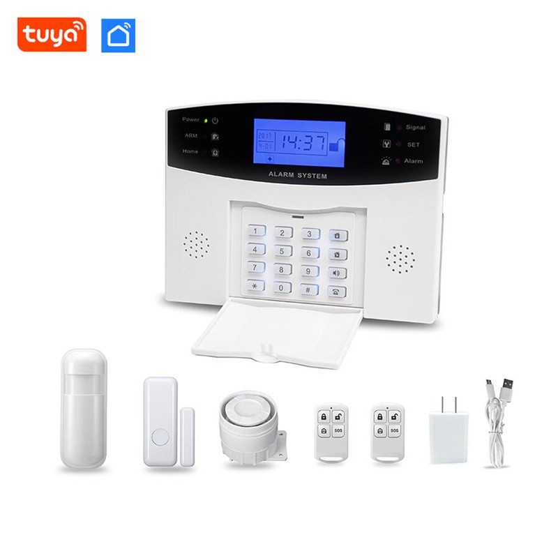 WiFi GSM Alarm System Tuya Smart Home LCD Display Security