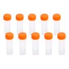 10pcs Plastic Test Tubes 5ML with Lid, Graduated Marks and