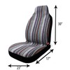 Universal Baja Inca Saddle Mexican Blanket High Back Seat Cover