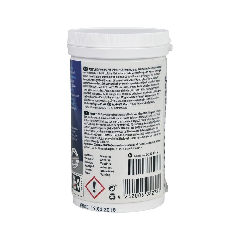 Bosch, Siemens, Neff, Gaggenau Quick Descaler for Washing Machines and