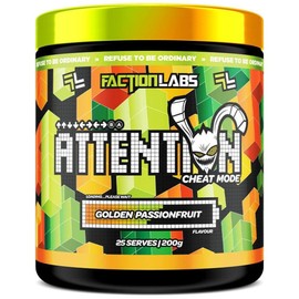 Faction Labs Attention Cheat Mode Golden Passionfruit 25 Serves