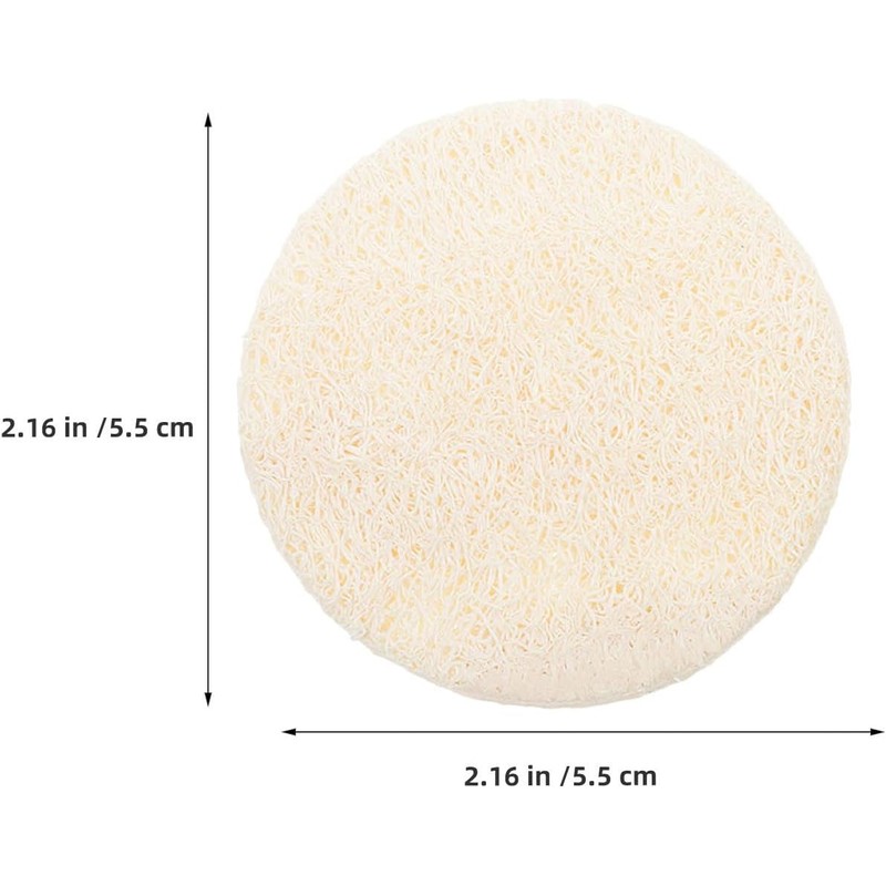 Esponjas Vegetales de Lufa Natural Beige (50 Piezas) - Exfoliante