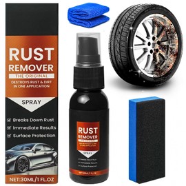 popalula Rust Remover Spray for Metal - 2025 Upgrade Heavy Duty Metal Cleaner for Vehicles, Tools, Chains, Iron Out Rust Stain Remover, Multi-Surface Cleaner, Fast-Acting Oxidation Remover