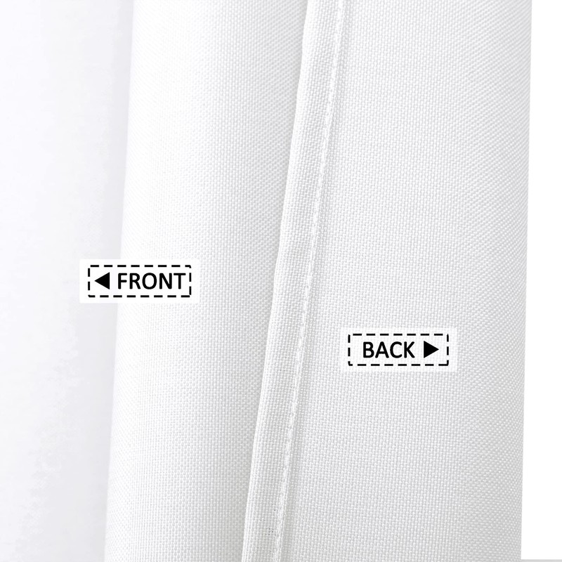 Flax linen like 240 GSM heavy, wide fabric shower curtain