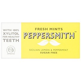 Peppersmith Lemon & Peppermint Fresh Mints with 100% Xylitol (8 packs of 25 mints)