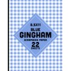 Blue Gingham Scrapbook Paper: Tartan Plaid Checkered Light Pattern for