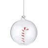 Slant Collections Christmas Glass Ball Ornaments 3D Figurine Inside Ornament,