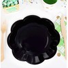 SietDESEO 50 Pieces Black Paper Plates 7 Inch