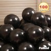 PMLAND 100 Pieces Black and Red Latex Party Balloons 12
