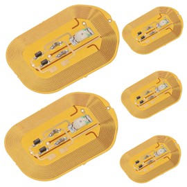 FOMIYES 5pcs DIY Nail Art Stickers for Women Sensor Glowing Manicure Nails Glitter