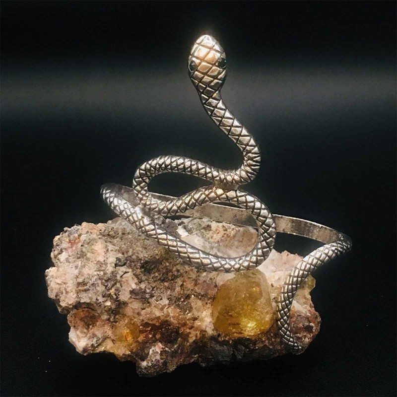 Sttiafay Snake Hand Bracelet Silver Serpent Palm Cuff Bangle Vintage