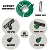 Cercis Chinensis 3/8inchx 100ft Soaker Hose Kit,Green Rubber Hose Water