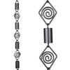 Rain Chains Pacific - Dimond Link Rain Chain 8.5 FT